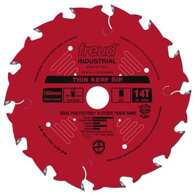 Freud 160 mm x 14T mm Thin Kerf Rip Blade, large image number 0