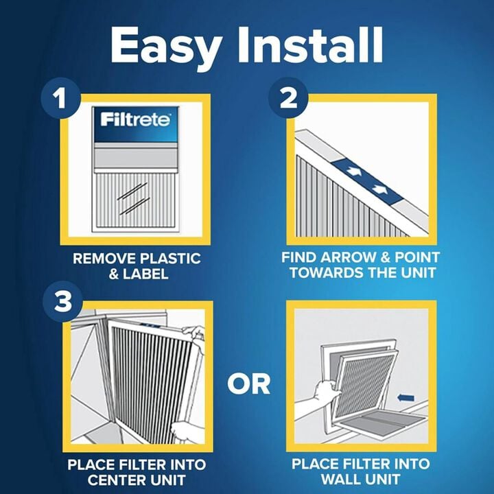 3M Filtrete 20 x 36 x 1-Inch 1000 MPR MERV 11 Allergen Defense Furnace Air Filter, 4-Pack, large image number 3