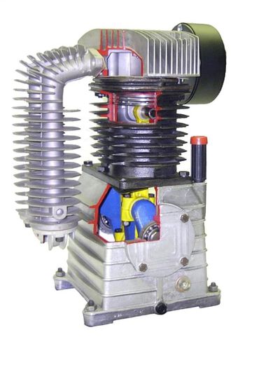 Rolair 5 HP 230V 18.8 CFM@90PSI 9 Gall Twin Tank Constant-Run Compressor, large image number 2
