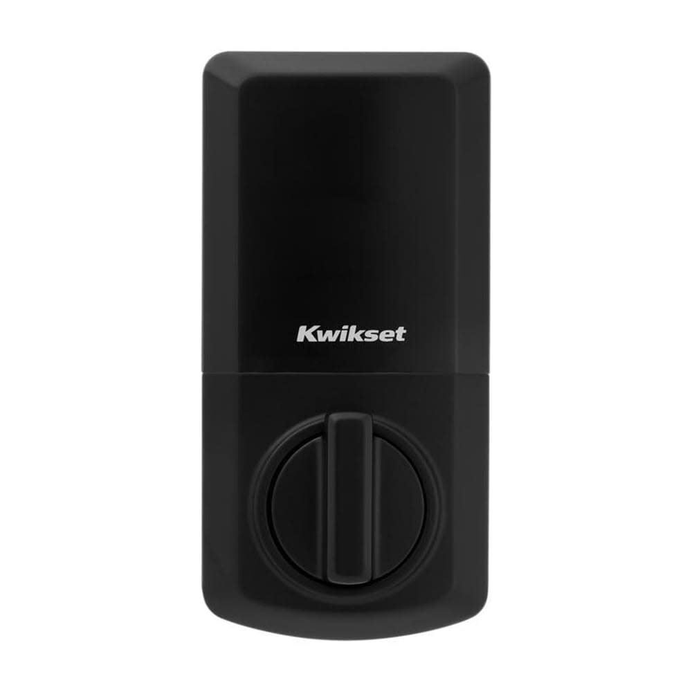Kwikset 260 SmartCode Electronic Deadbolt Matte Black, large image number 4