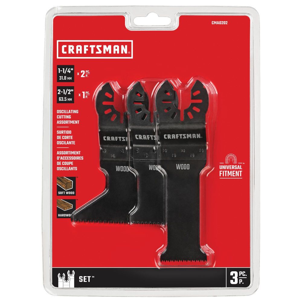CRAFTSMAN Oscillating Tool Blades, 3 Piece Cutting Set, large image number 5