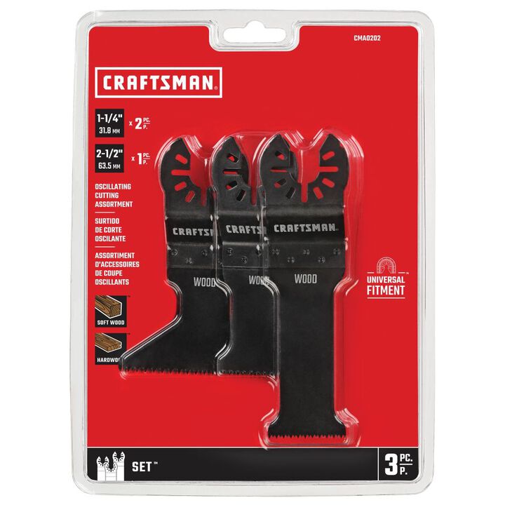 CRAFTSMAN Oscillating Tool Blades, 3 Piece Cutting Set, large image number 4