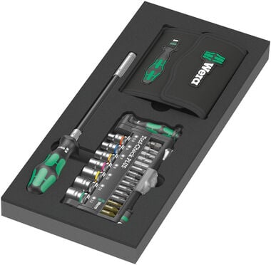 Wera Tools 9750 Kraftform Kompakt & Tool-Check Plus Set 57pc