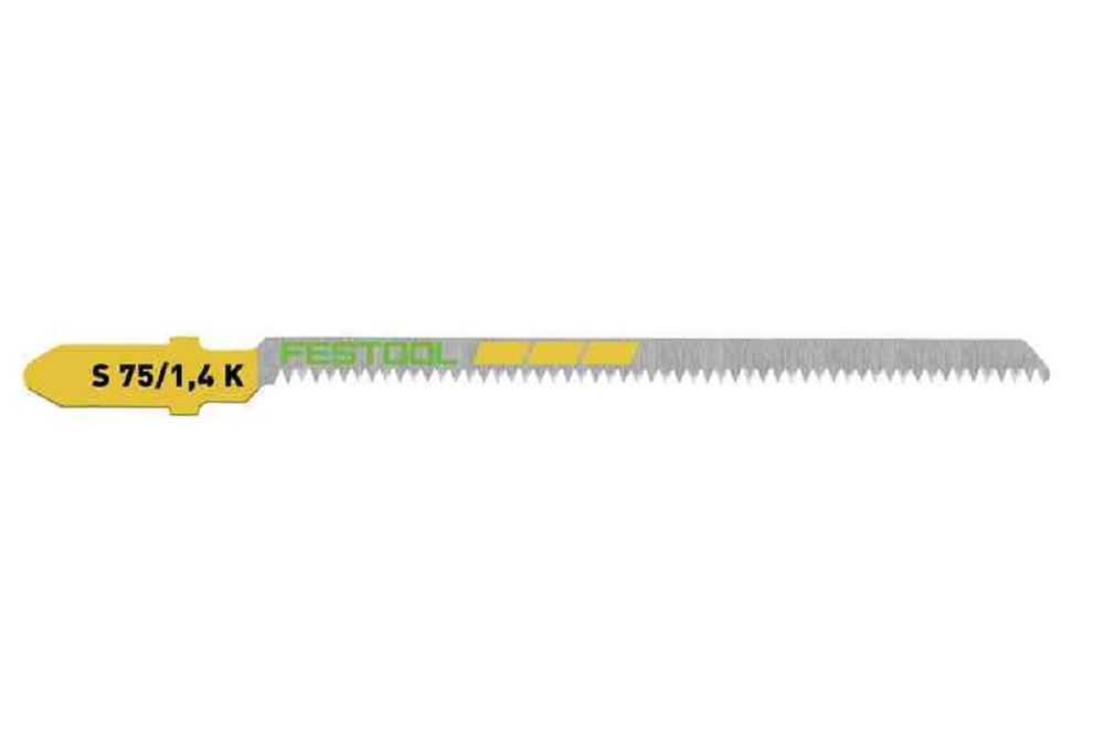 Festool Jigsaw Blades S 75/1.4 K Scrolling Cut - Pack of 5, large image number 3