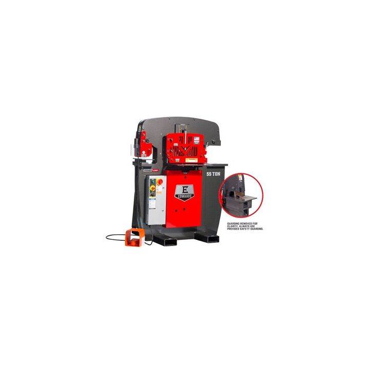 Edwards 230V 1 Phase 55 Ton Ironworker with PowerLink & CoperNotcher, large image number 1