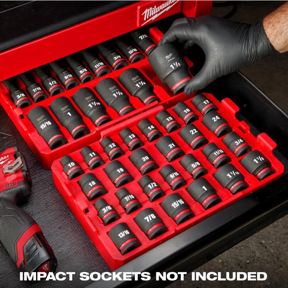 Milwaukee SHOCKWAVE Impact Duty Socket 1/2 Dr 27pc Tray Only, large image number 8