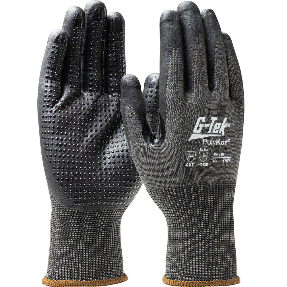 Protective Industrial Products G-Tek PolyKor Cut Resistant Gloves with Micro Dots 2X 12 Pair - 16-348/XXL