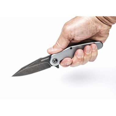 Crescent 3-1/2in Harpoon Blade Aluminum Handle Pocket Knife, large image number 3