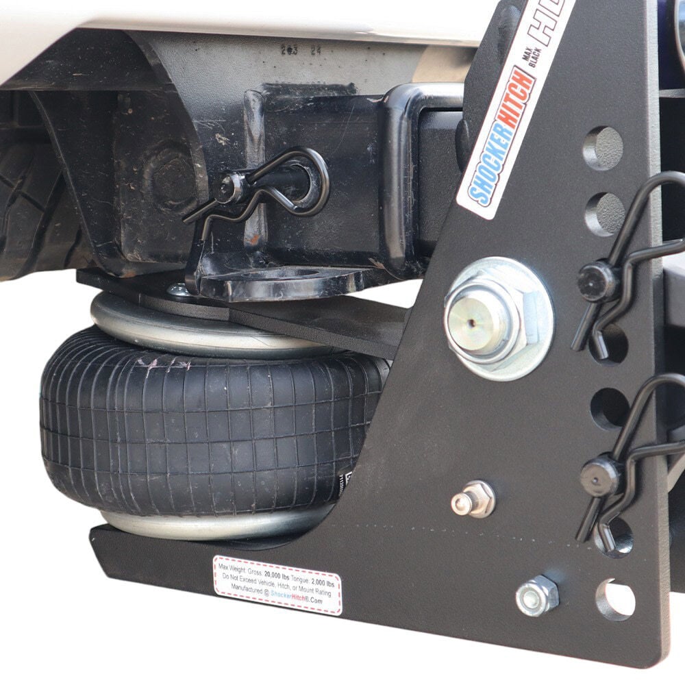 Shocker Hitch HD 20K Max Black 2.5 Inch Air Hitch with 16K Pintle & 2 Inch Ball, large image number 6