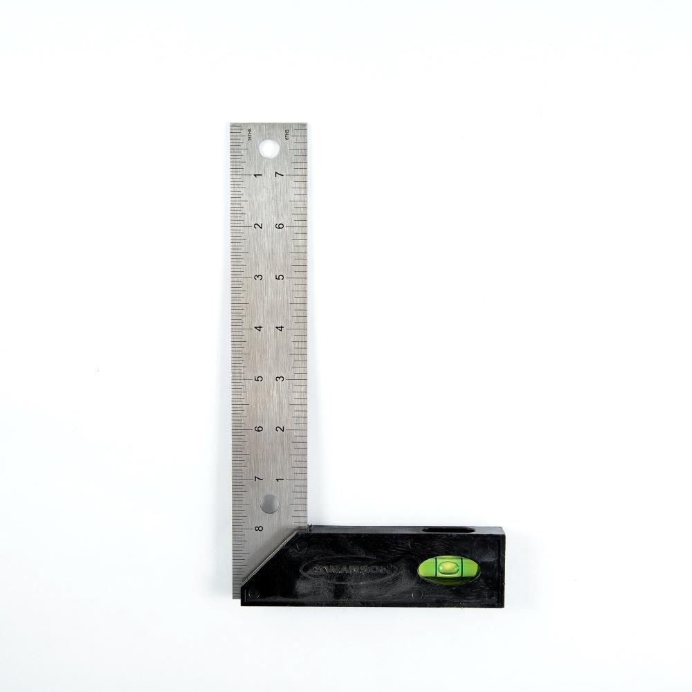 Swanson Tool 8 Inch Speedlite Composite Tri and Miter Square with Level Vial, large image number 1