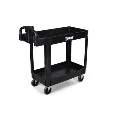 Toter Material Handling Utility Cart with Lipped Top and Ergo Handle