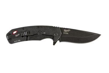 Milwaukee 3.5 in. HARDLINE Smooth Recurve Drop Point Blade Pocket Knife, large image number 13