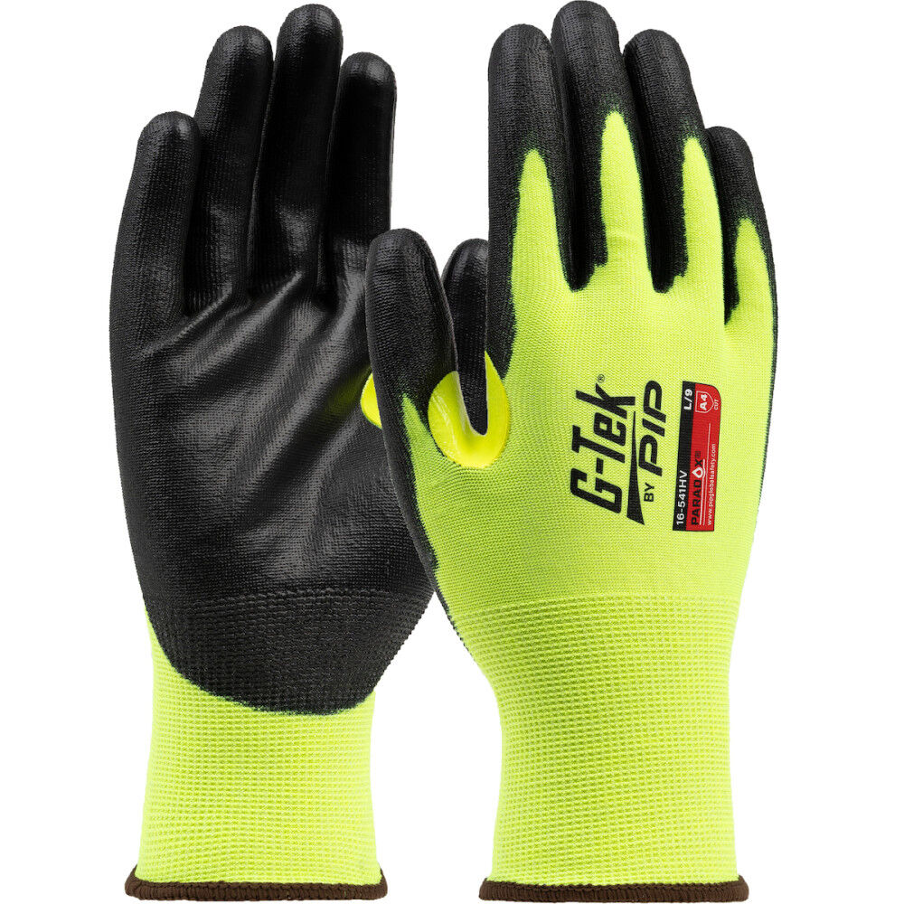 Protective Industrial Products G-Tek Paradox Hi-Vis A4 PU Cut Resistant Gloves 12 Pair, large image number 1
