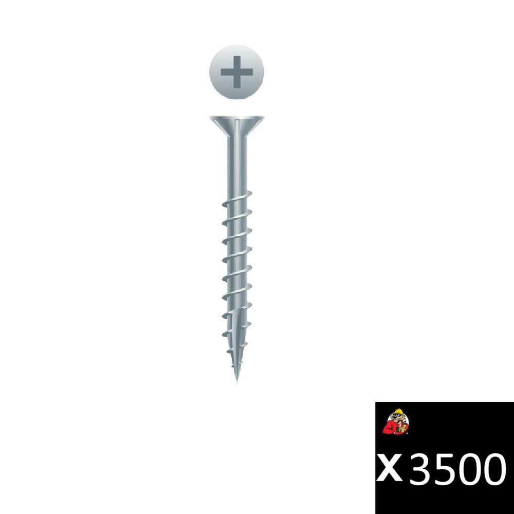 Strong-Point #8 x 2 Inch Phillips Wood Screw 3500 Pieces, large image number 1