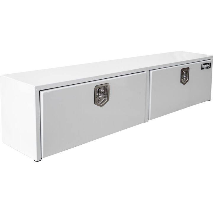 Buyers Products Company 18x16x88 Inch White Steel Topsider Truck Box, large image number 1
