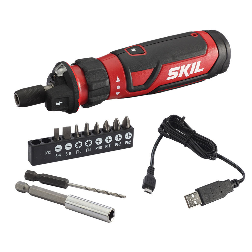 SKIL Rechargeable 4V Screwdriver with Circuit Sensor Technology
