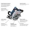 Bosch PROFACTOR 18V 7 1/4in Circular Saw Blade Left Kit with 1 CORE18V 8Ah Performance Battery, small