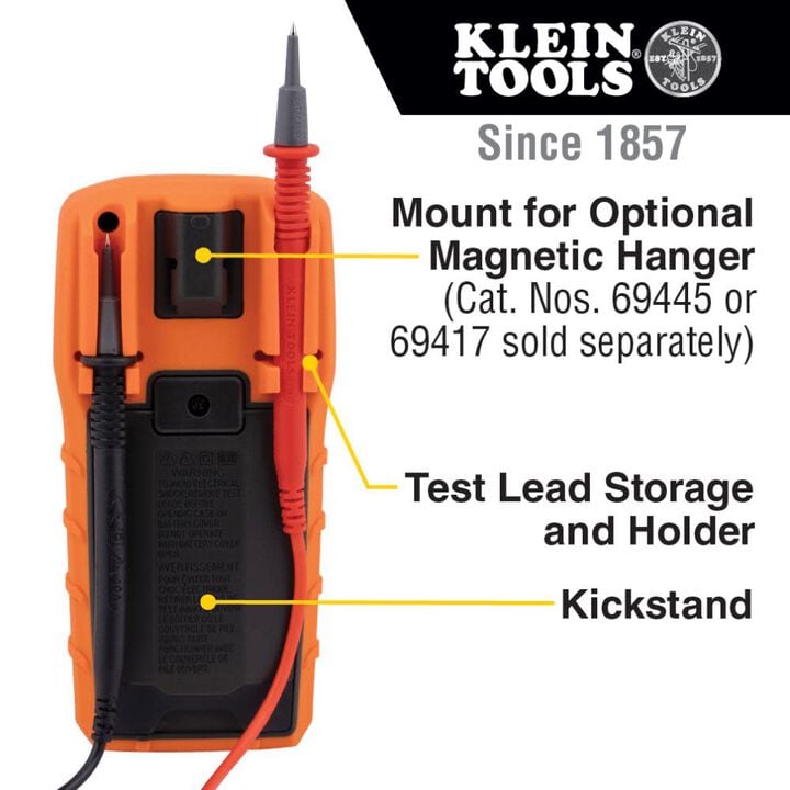 Klein Tools Digital Multimeter Manual 600V, large image number 3