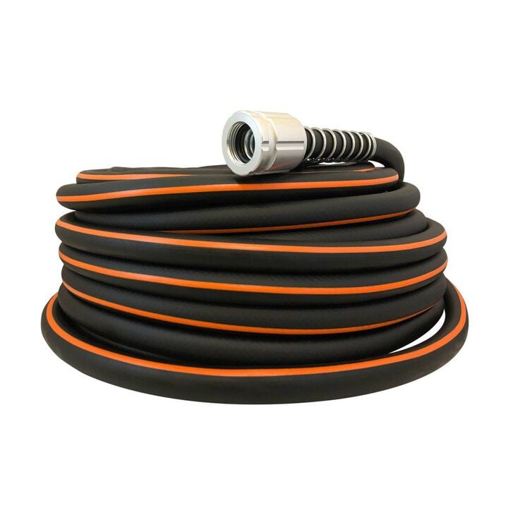 Flexon Flextreme Professional 5/8 Inch x 100 Ft Black Polymer Water Hose