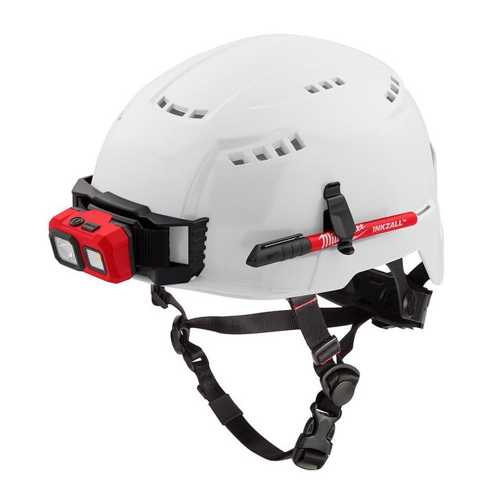 Milwaukee BOLT White Vented Helmet Class C & USB Cooling Fan Bundle, large image number 6