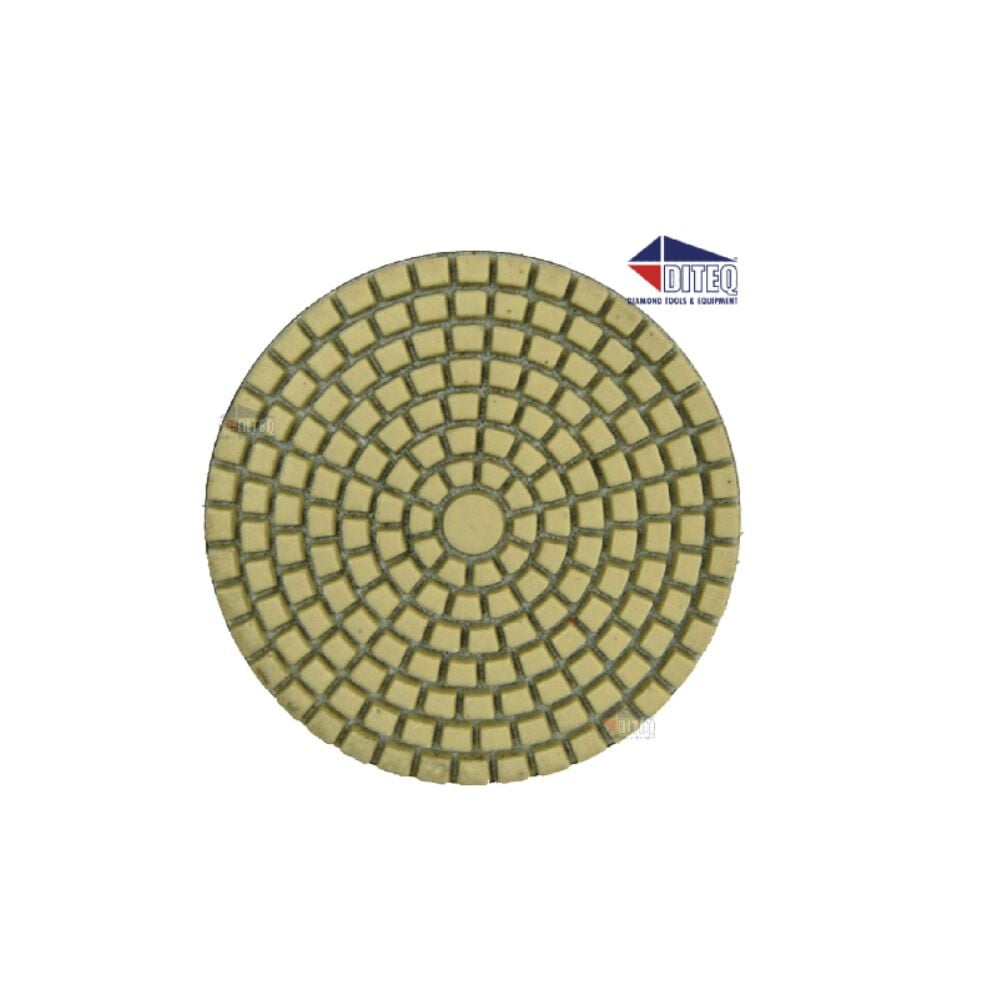 Diteq 1500 Grit 3 Inch Resin Semi Metal Flexible Concrete Polishing Pad, large image number 1