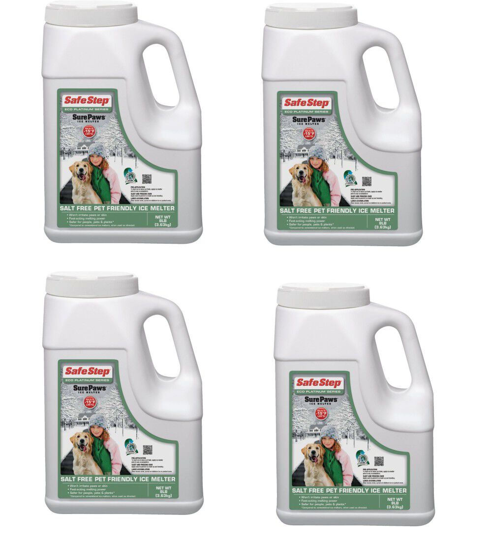 Safe Step Sure Paws 8 Lbs Magnesium Chloride Ice Melter, 4 Pack – 752780-4