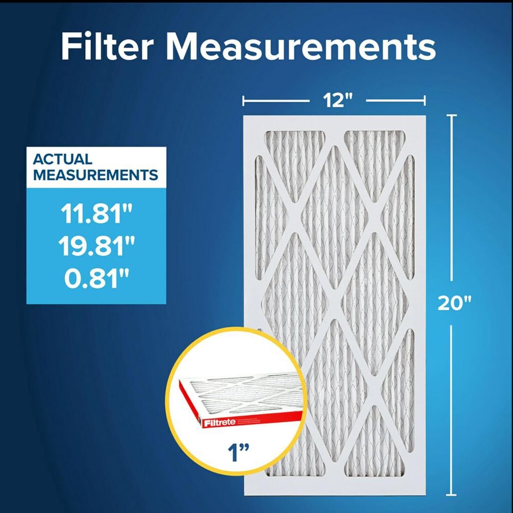 3M Filtrete 12 x 20 x 1-Inch 1000 MPR MERV 11 Allergen Defense Furnace Air Filter, 4-Pack, large image number 2