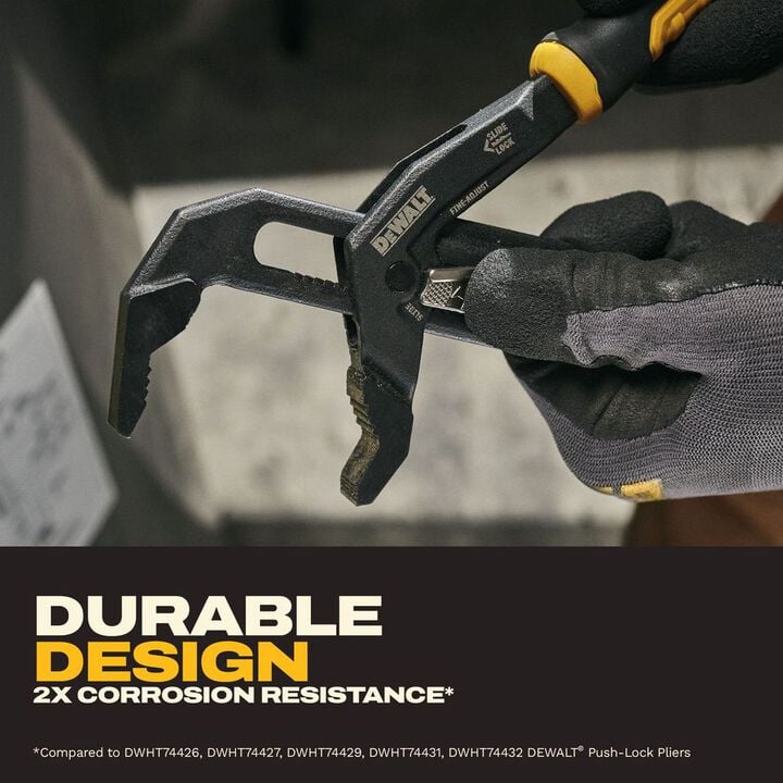 DEWALT 8 Inch Slidelock V Jaw Pliers, large image number 4