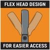 GEARWRENCH Ratcheting Wrench 90 Tooth 12 Point Metric GearBox Double Flex 6pc Set, small image number 4