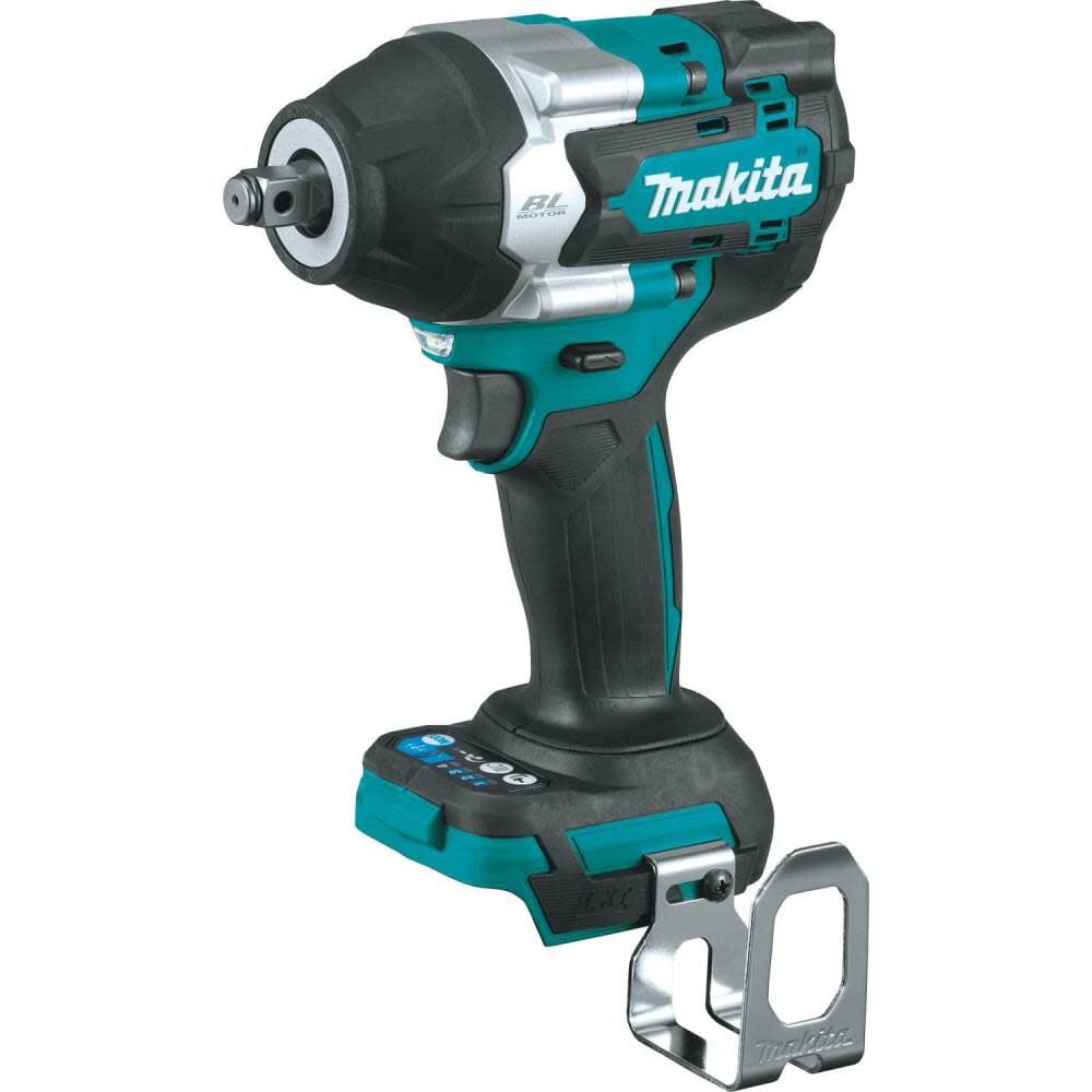 Makita 18V LXT 4-Speed Mid-Torque 1/2in Sq Drive Impact Wrench with Friction Ring Anvil (Bare Tool) – XWT17Z