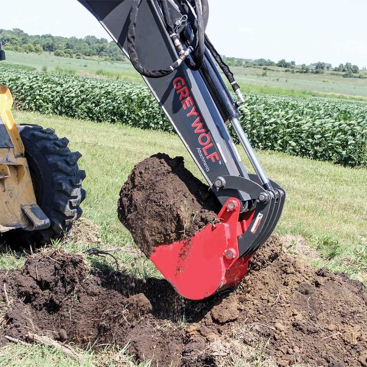 GreyWolf Attachments 12 Inch Skid Steer Backhoe Attachment, large image number 7