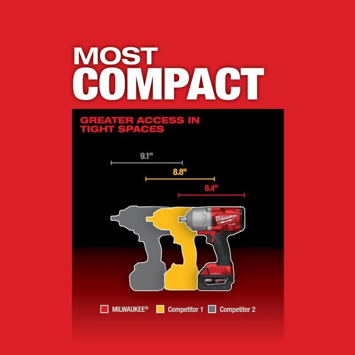 Milwaukee M18 FUEL with ONE-KEY High Torque Impact Wrench 1/2inch Friction Ring Kit, large image number 5