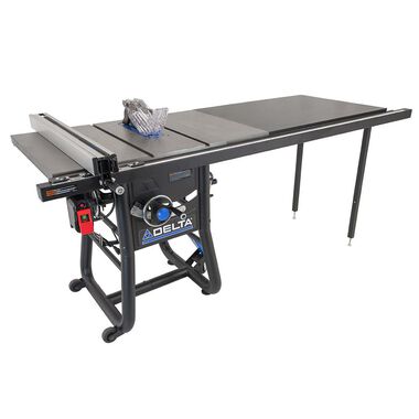 Delta 10in Contractor Table Saw with 52in Rip Capacity & Extension Wings, large image number 0