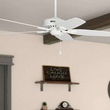 Hunter Fan Builder Elite Ceiling Fan 52in Indoor Snow White, large image number 6