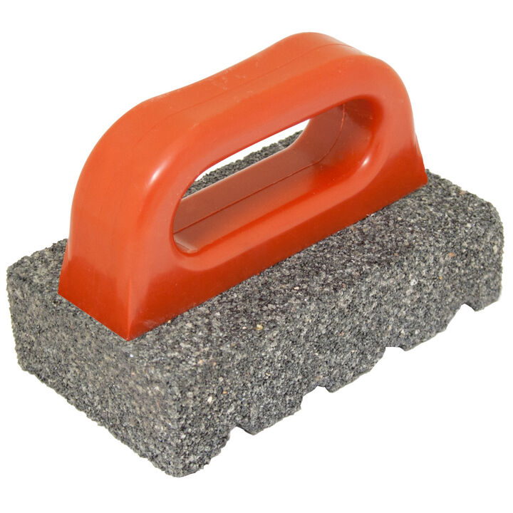 Kraft Tool Co 6 Inch x 3 Inch x 1 Inch 20 Grit Rub Brick with Handle