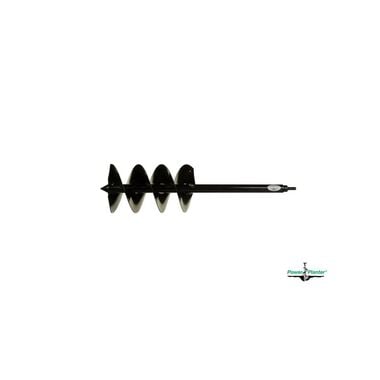 Power Planter 7 Inch x 28 Inch Steel Gallon Pot & Post Hole Auger with Standard Tip