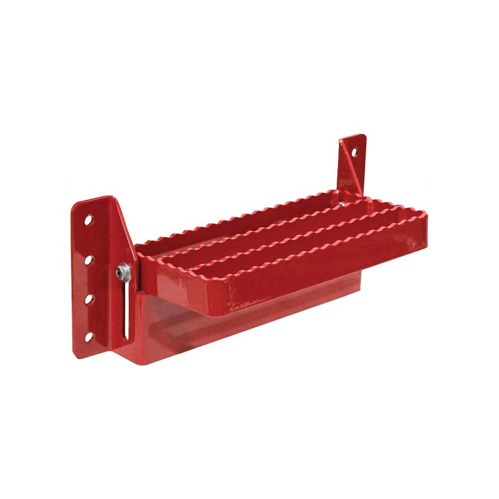 K&M Manufacturing Universal Flip-Up Tractor Step Red, large image number 5