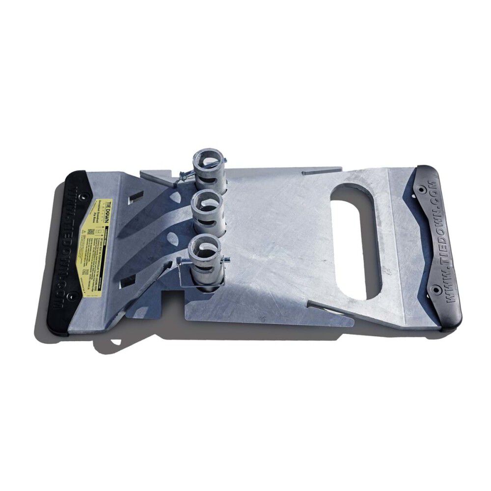 Tie Down Galvanized Socket Guardrail Base Assembly, large image number 2