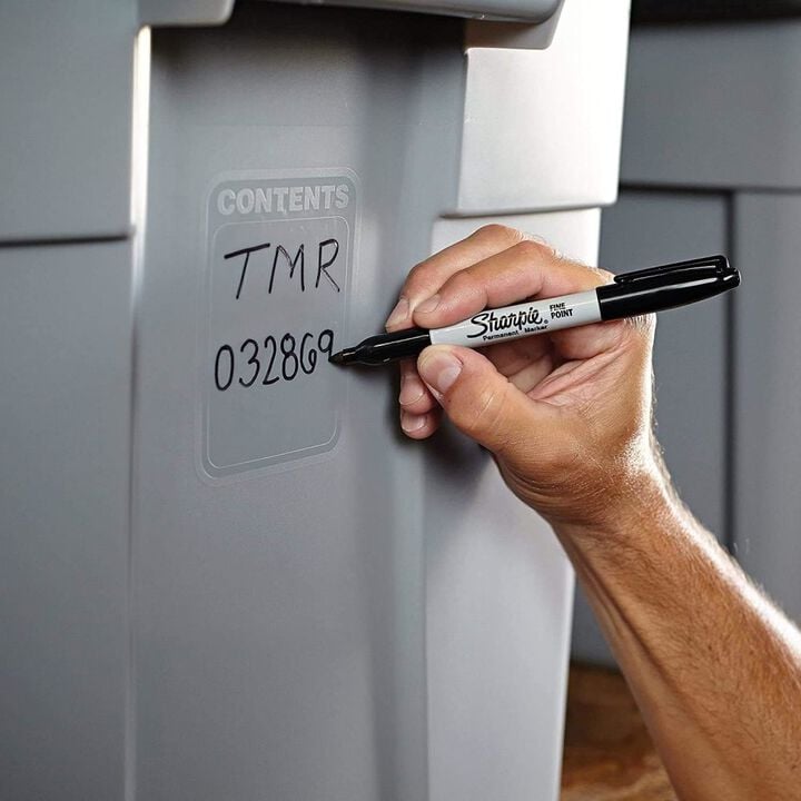 Sharpie The Original Black Plastic Barrel Fine Point Permanent Marker, large image number 3