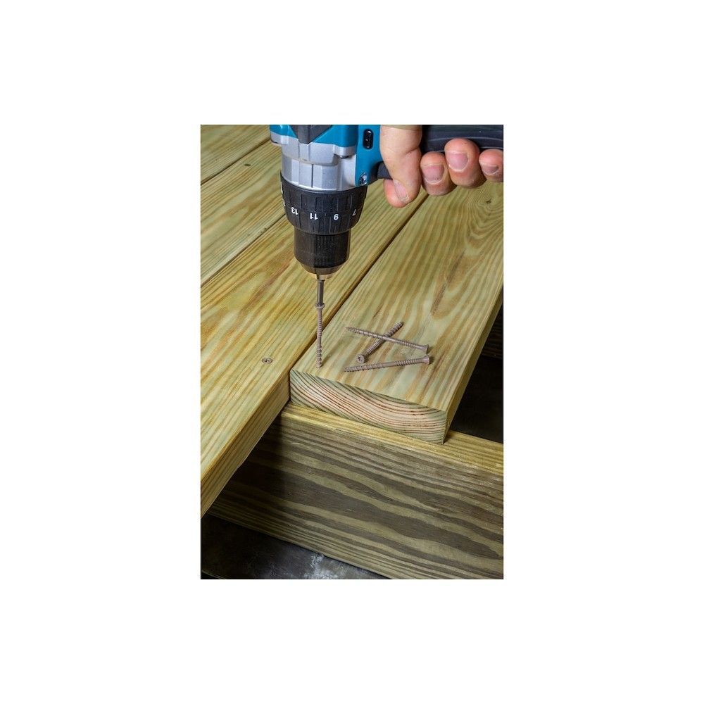 Simpson Strong-Tie #10x3 In. Tan Deck-Drive T25 Drive Flat Head Exterior Wood Screw, large image number 7