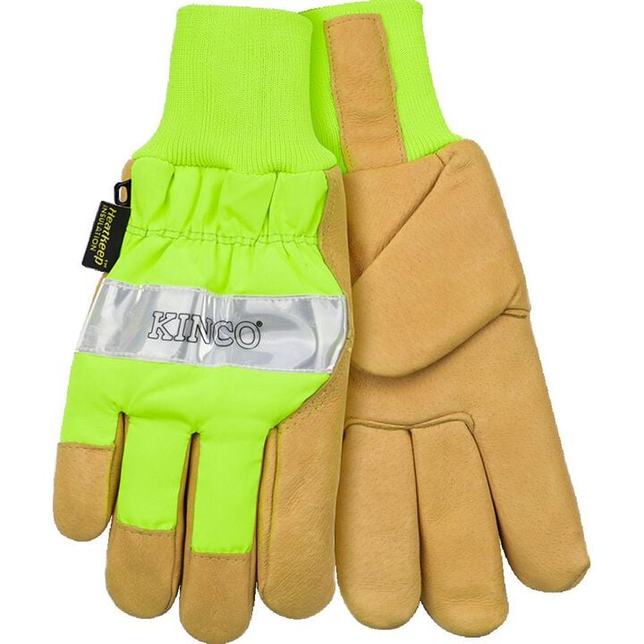 Kinco Hi-Vis Green Grain Pigskin Palm Medium
