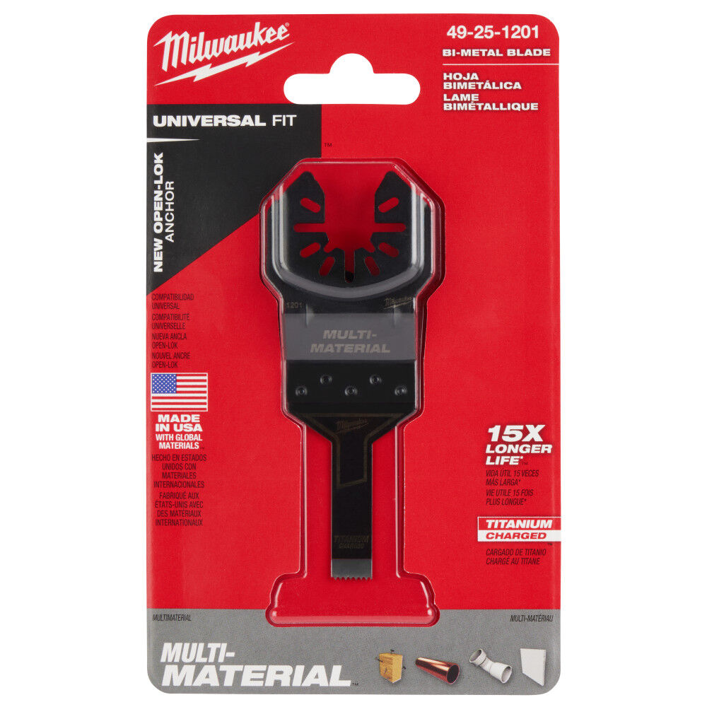 Milwaukee OPEN-LOK 3/8inch TITANIUM ENHANCED BI-METAL MULTI-MATERIAL BLADE 1PK, large image number 13