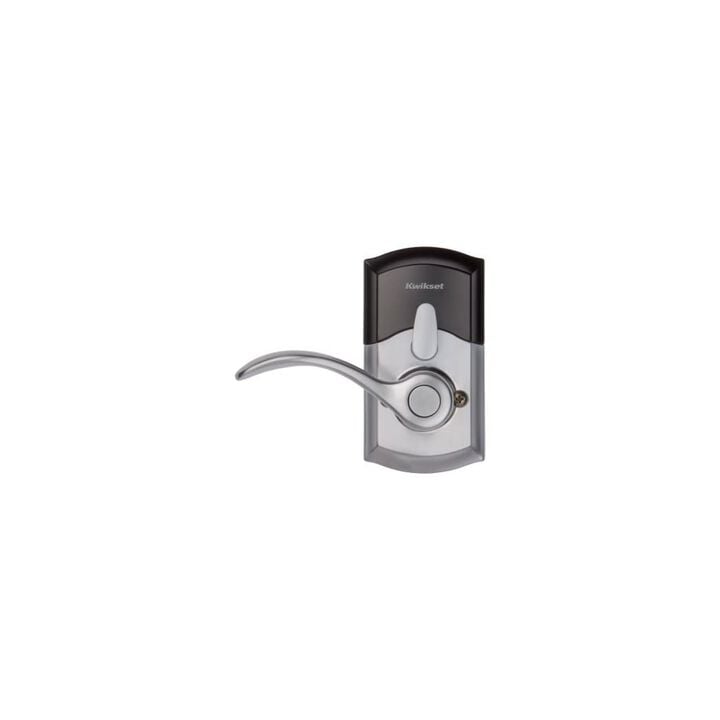 Kwikset SmartKey Pembroke Door Lever SmartCode 955 Satin Chrome, large image number 4