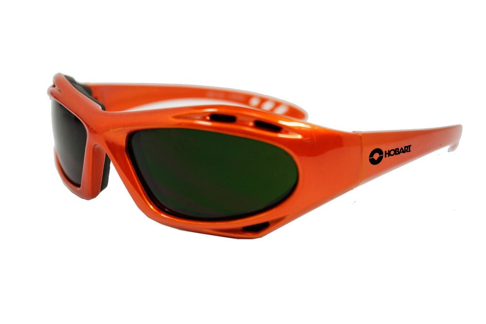 Hobart Safety Glasses Orange Frame with Shade 5 Lens, large image number 1