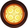 Buyers Products Company 4 Inch Round Recessed Strobe with Amber LEDs and Amber Lens, small image number 1