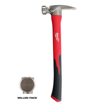 Milwaukee 21oz Milled Face Poly/Fiberglass Handle Hammer
