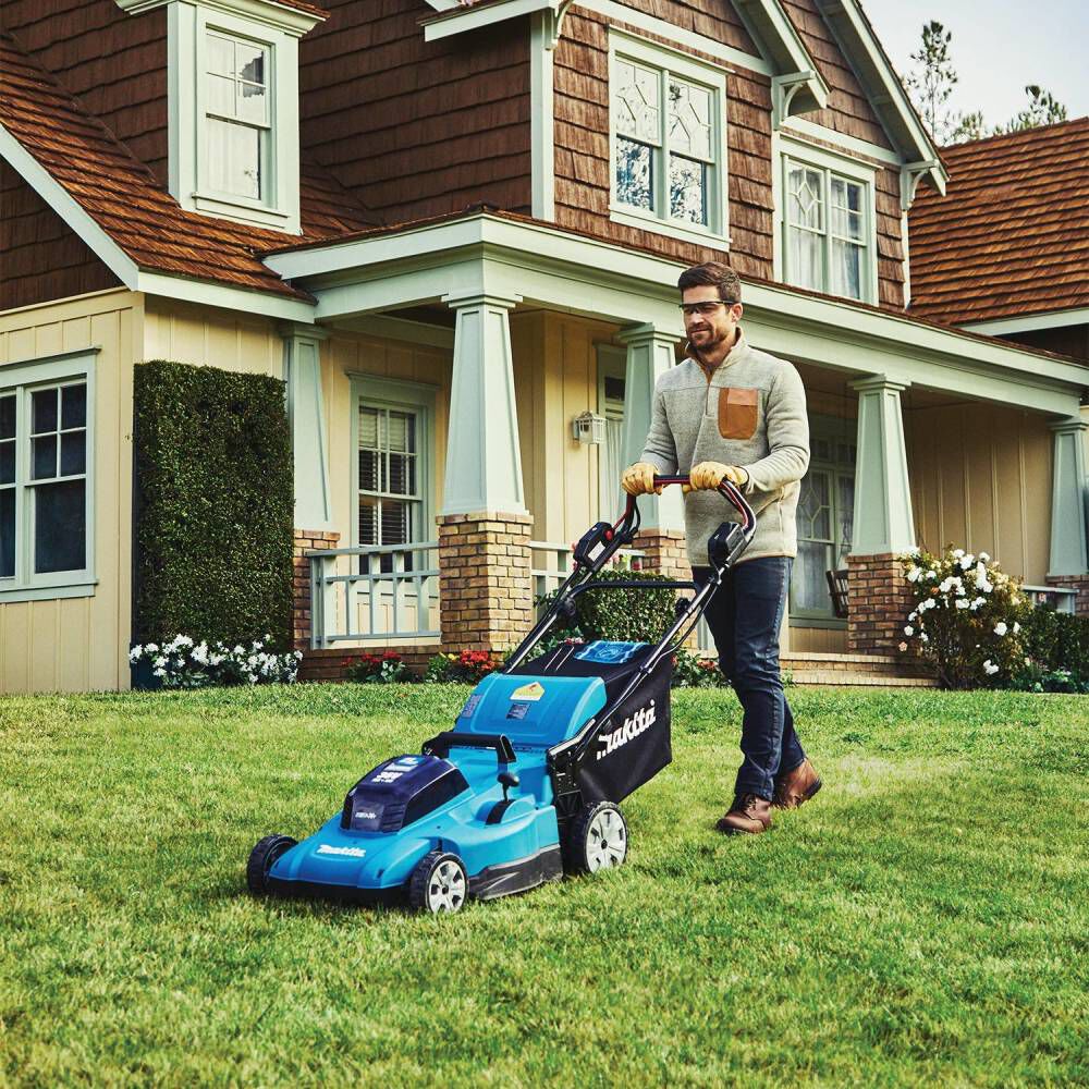 Makita 18V X2 (36V) LXT Lawn Mower Kit 21in Self Propelled with 4 Batteries, large image number 5