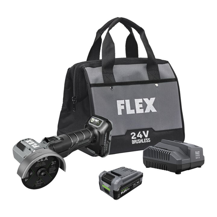 FLEX 3 Inch Mini Grinder/Cut Off Tool Stacked Lithium Kit