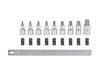 Tekton 1/2 Inch Drive Torx Bit Socket Set with Rail, 9-Piece (T30-T80), small image number 4