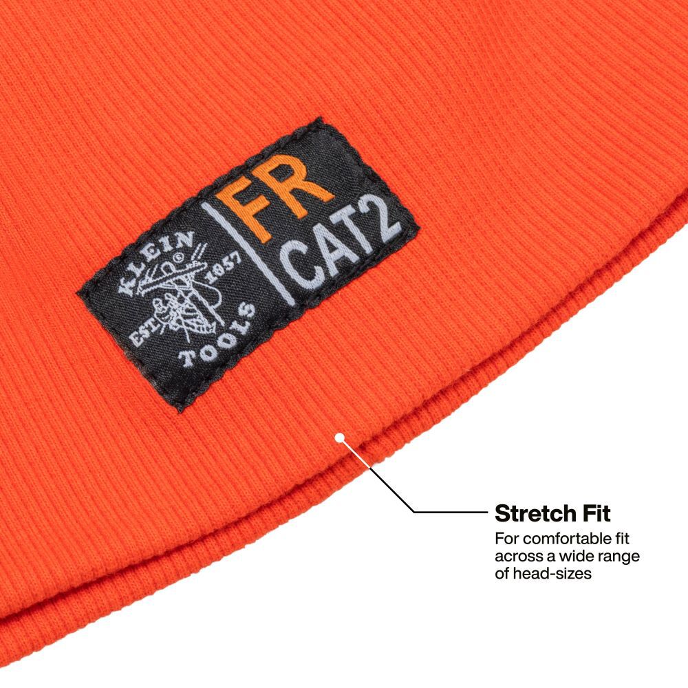 Klein Tools Flame-Resistant Beanie Hi-Vis Orange OSFM, large image number 3
